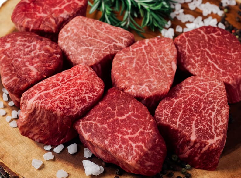  Kobe beef slices